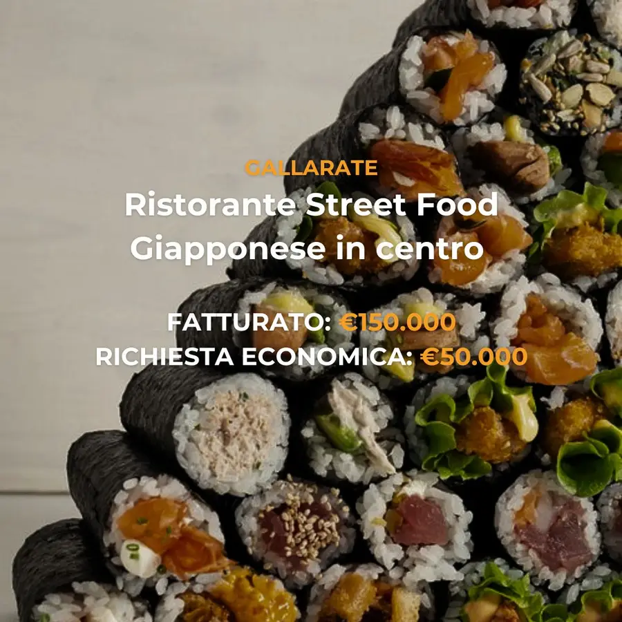 Ristorante street food giapponese in vendita