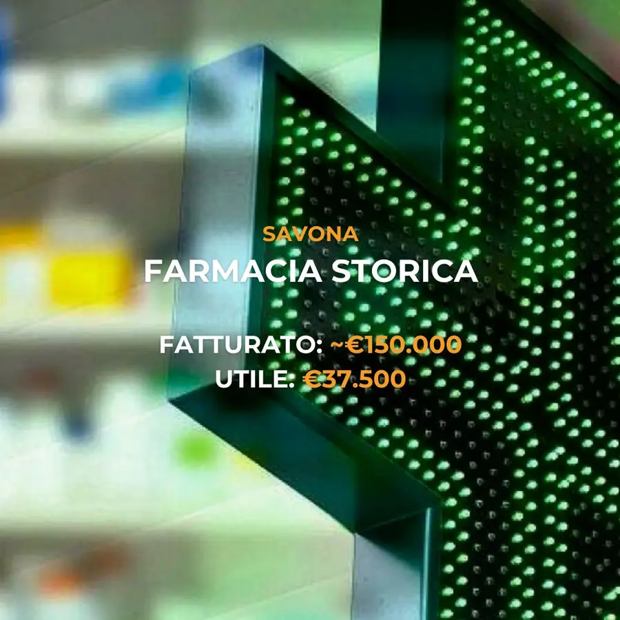 Farmacia in vendita savona